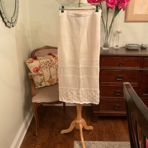 House of Harlow 1960 Cream Midi Pencil Skirt Resort Wear